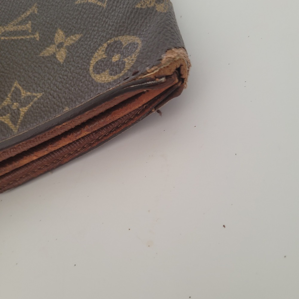 Louis Vuitton Sarah Wallet Monogram Canvas Brown Long Envelope Wallet France - Picture 10 of 11